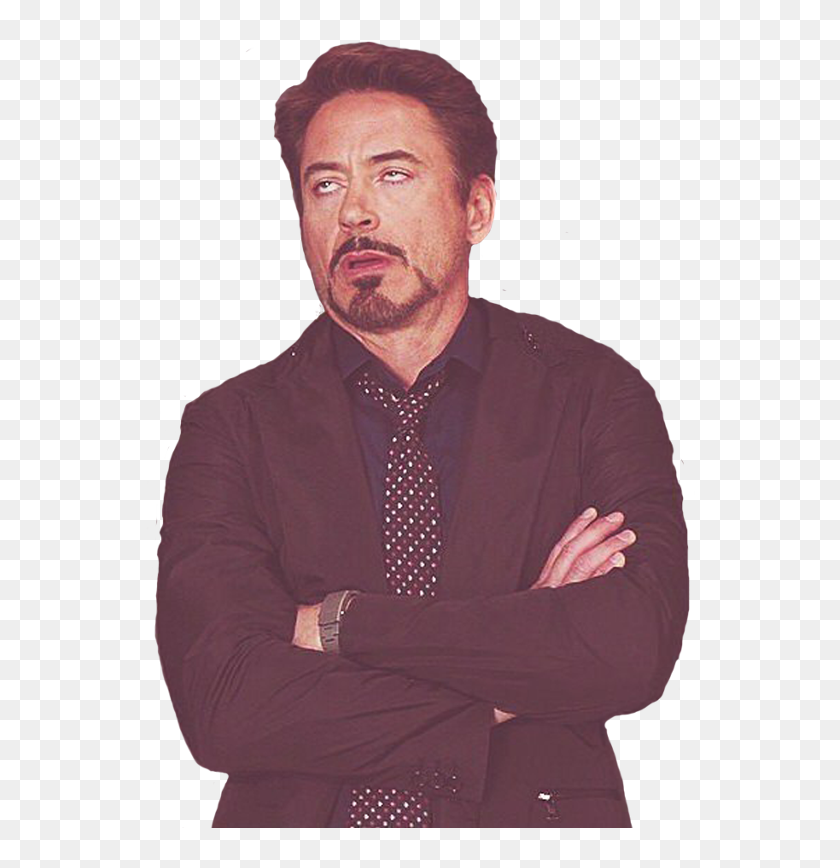 Tony Stark Rolling Eyes Meme