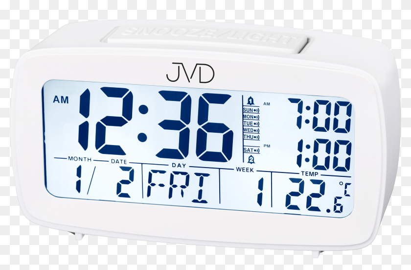 Digital Alarm Clock Jvd Sb82 Radio Clock, HD Png Download 2732x2048