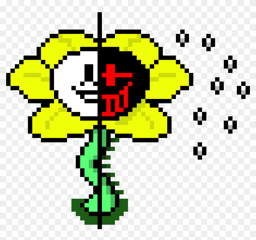 Pixilart - Flowey Battle Sprite (Evil) by GasterPapyrus64