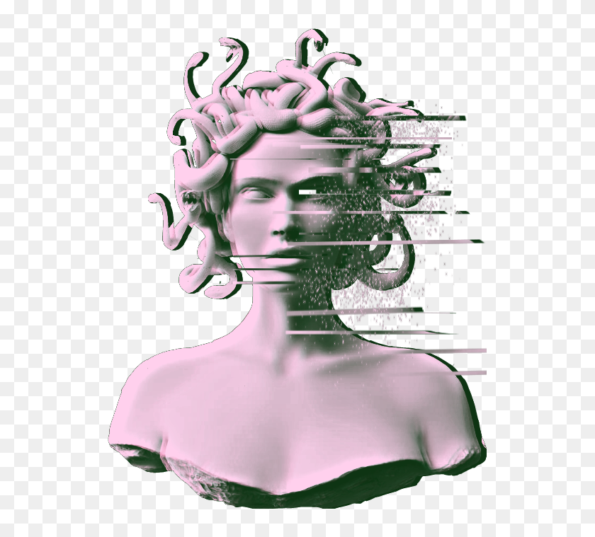 Find hd #ftestickers #sculpture #head #glitch #vaporwave #aesthetic - Vapor...