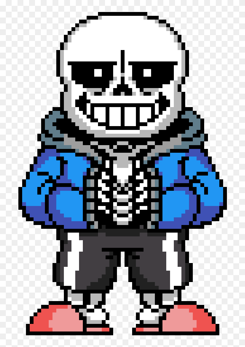 Pixilart - Sans Sprite Pixel Art by Anonymous