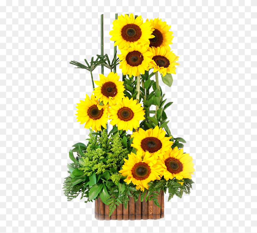 Arreglo De Girasoles - Adornos Florales De Girasoles, HD Png Download