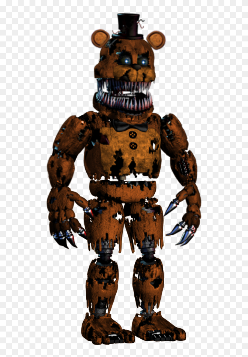 Nightmare Withered Freddy - Fnaf Nightmare Chica Png, Transparent