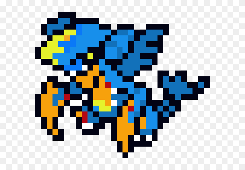 Pokémons de Água em pixels - Desenho de arc4n1n3_m1l_gr4u - Gartic