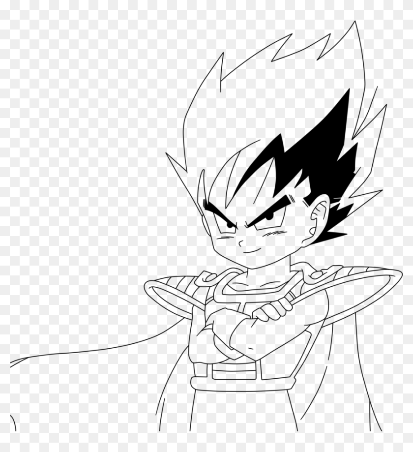 Dragon Ball Z Kid Vegeta Drawing Png Download Kid Vegeta Face