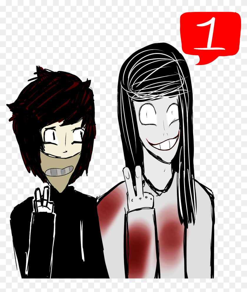 Jeff The Killer And Ticci Toby , Png Download - Cartoon, Transparent Png(19...