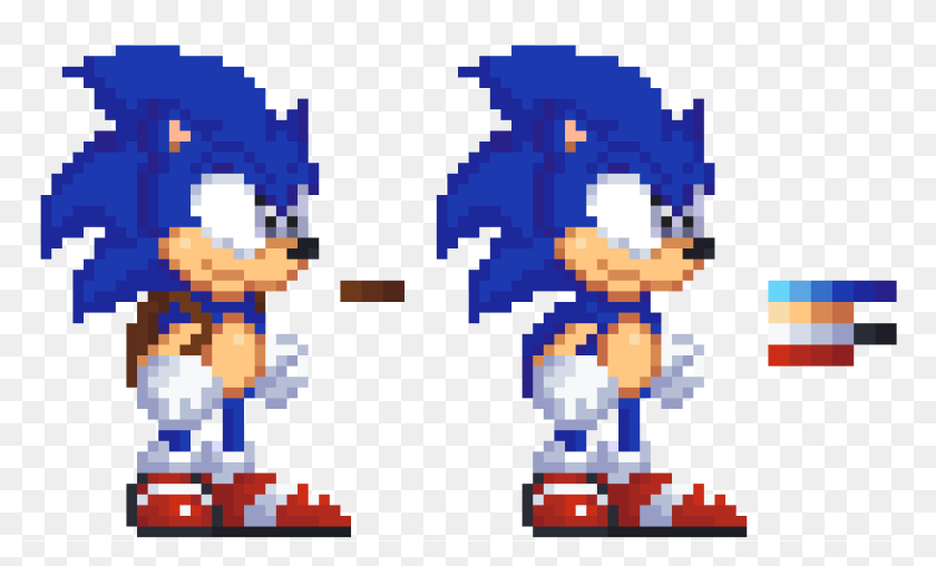 Posted By Dr0sik At - Sonic Animation Sprite Sheet, HD Png