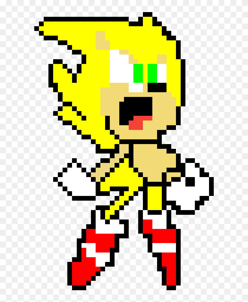 Super Sonic Sprite Png, Transparent Png - 1200x1200 (#6642631) - PinPng