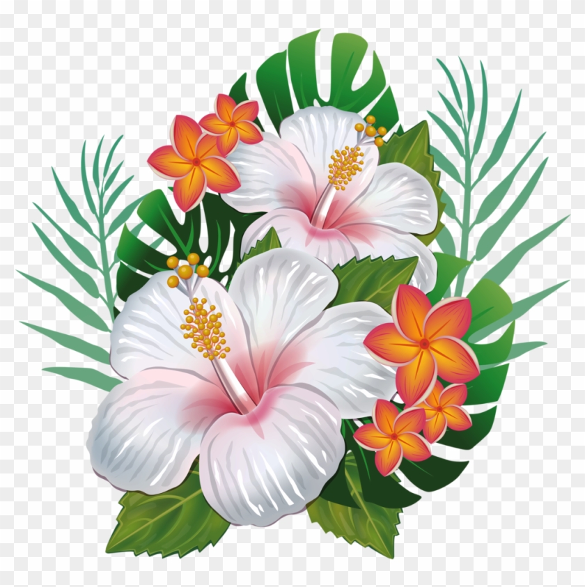 Moana Clipart Flower Crown Hibiscus Cross Stitch, HD Png Download