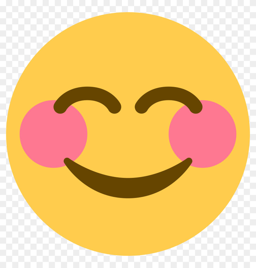 Blush Emoji Twitter, HD Png Download 2000x2000 (6740261) PinPng