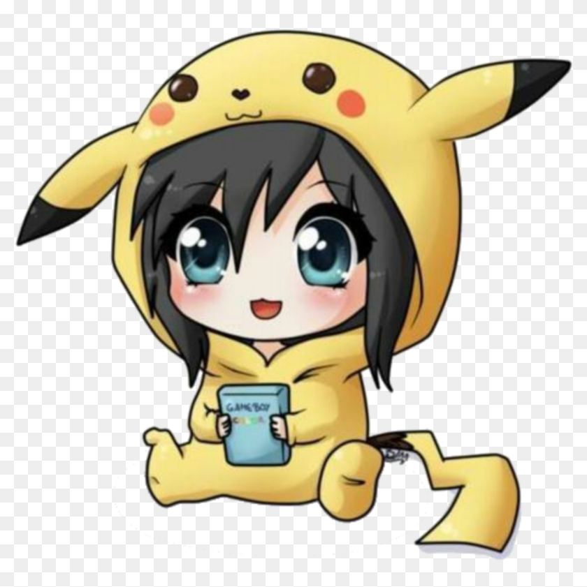 #mq #girl #pokemon #chibi #pikachu - Cute Chibi Anime Characters, HD