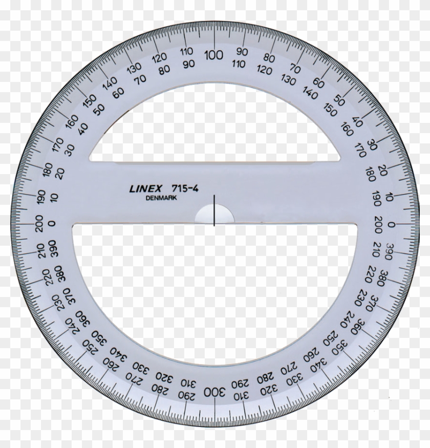 Grad Protractor Transportador Circular, HD Png Download 854x849