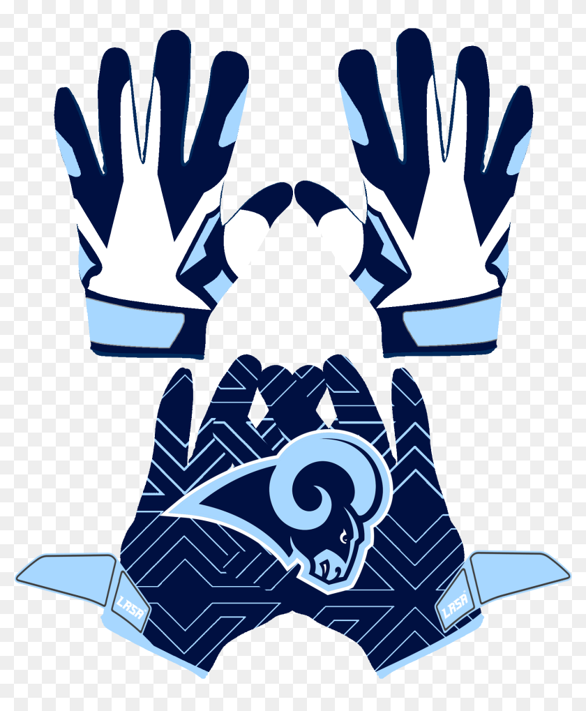 Gloves Clipart Football Glove - Football Gloves Clipart, HD Png