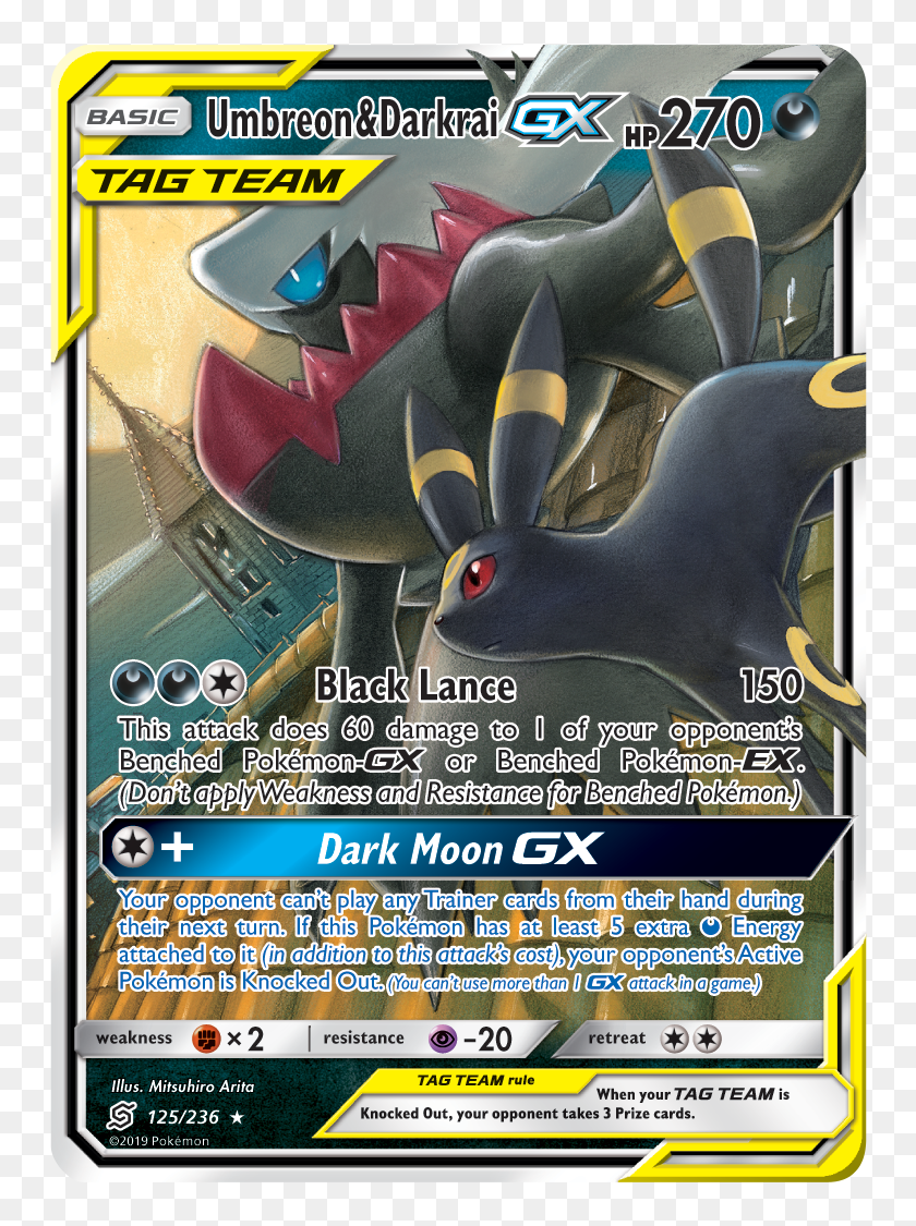 Darkrai Umbreon Tag Team, HD Png Download 819x1114 (6842665) PinPng