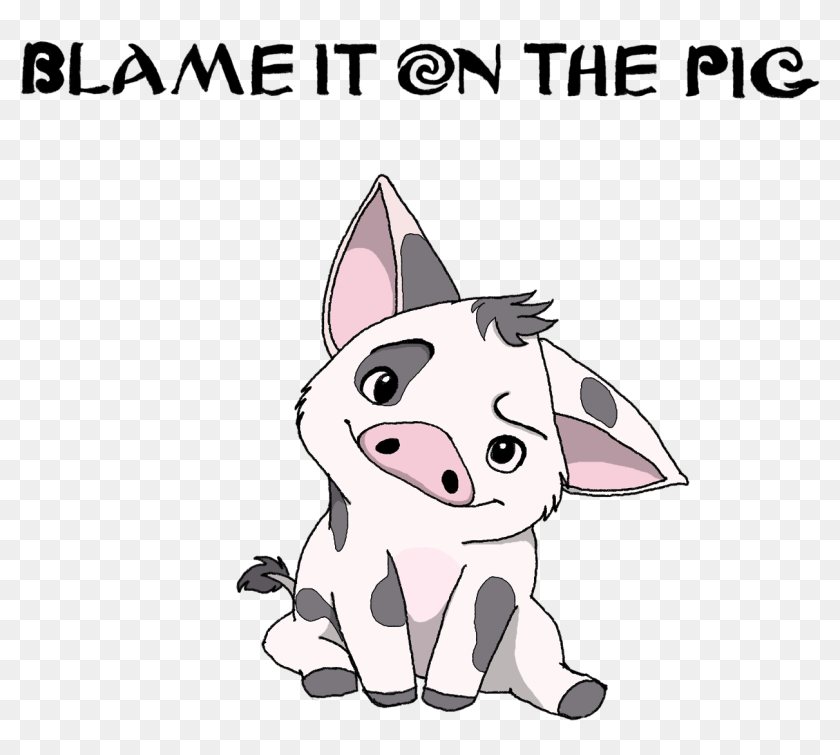 Blame It On The Pig Pua The Pig From Moana Available Moana Pua Disney Characters Hd Png Download 1280x1280 Pinpng