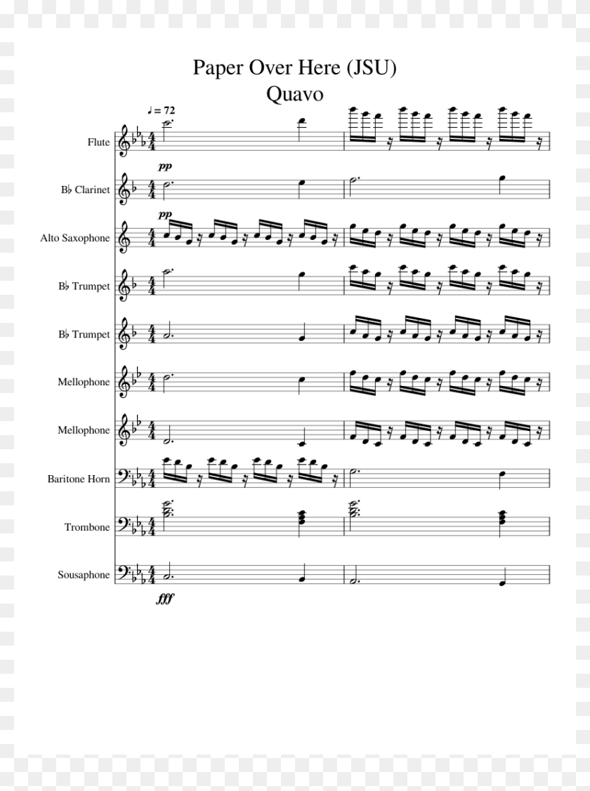 When Mom Isn T Home Sheet Music Mom Isn T Home Trumpet Sheet Music, HD Png Download - 850x1100
