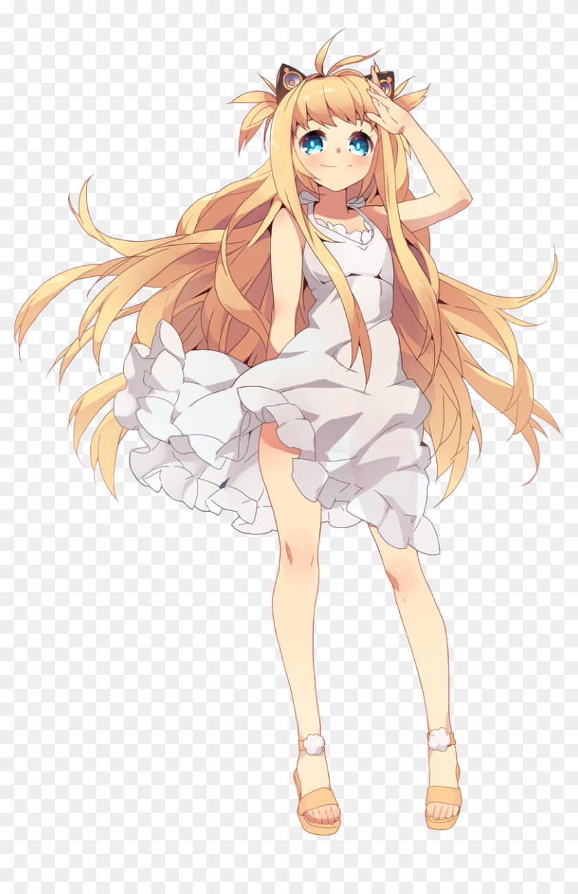 Anime Fox Boy With Blonde Hair And Blue Eyes, HD Png Download 