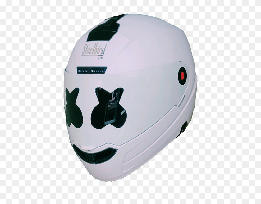 Marshmello Bike Helmet India, HD Png Download 500x625 (6868418) PinPng