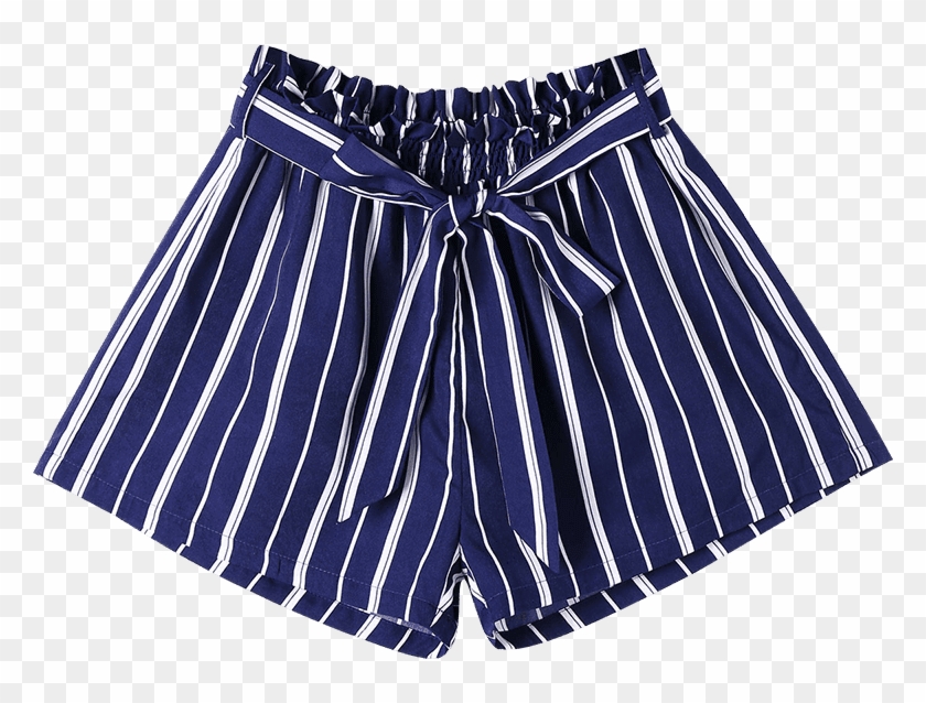 Womens Black And White Striped Shorts, HD Png Download - 800x1064 ...