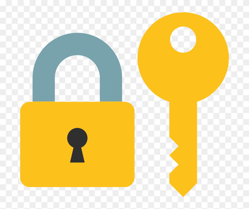 Padlock And Key Emoji, HD Png Download 768x768 (6904771) PinPng