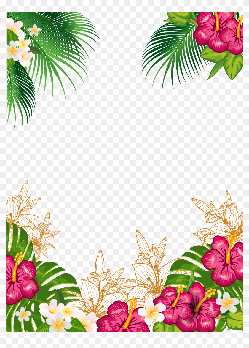 Island Clipart Wedding Hawaii - Fundo De Convite Tropical, HD Png