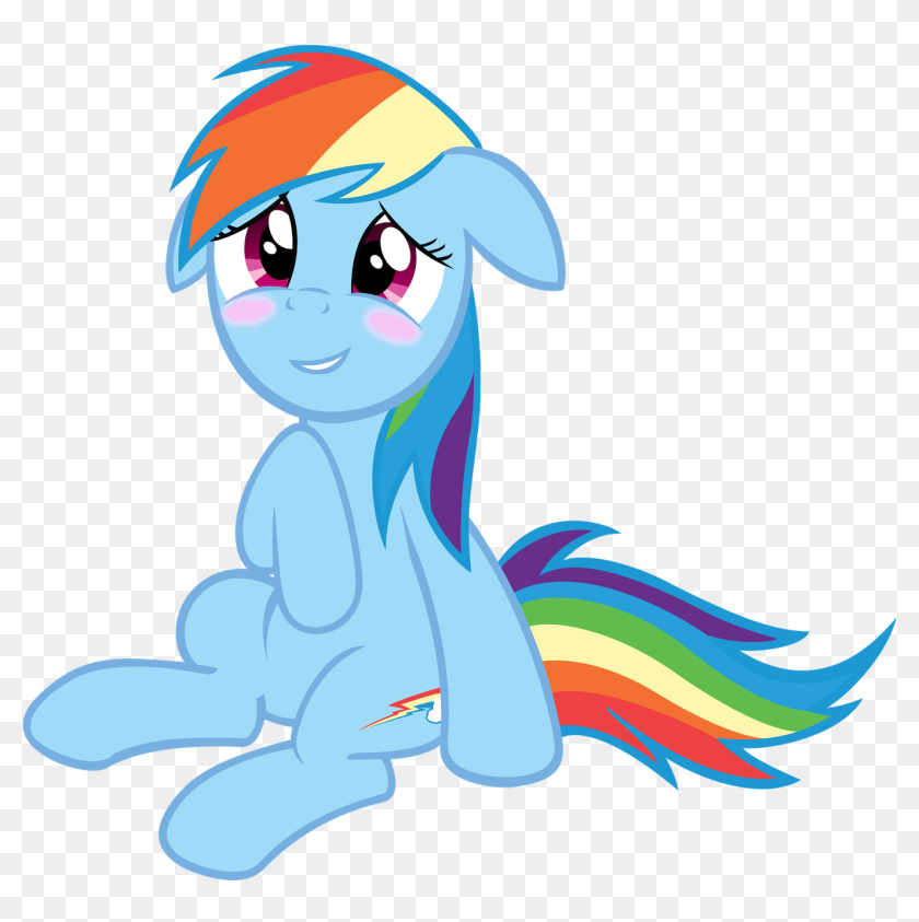 So Many Bats - My Little Pony Rainbow Dash Sitting, HD Png Download ...