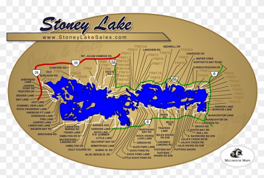map of stoney lake Lakefield Real Estate Map Of Stoney Lake Ontario Hd Png map of stoney lake