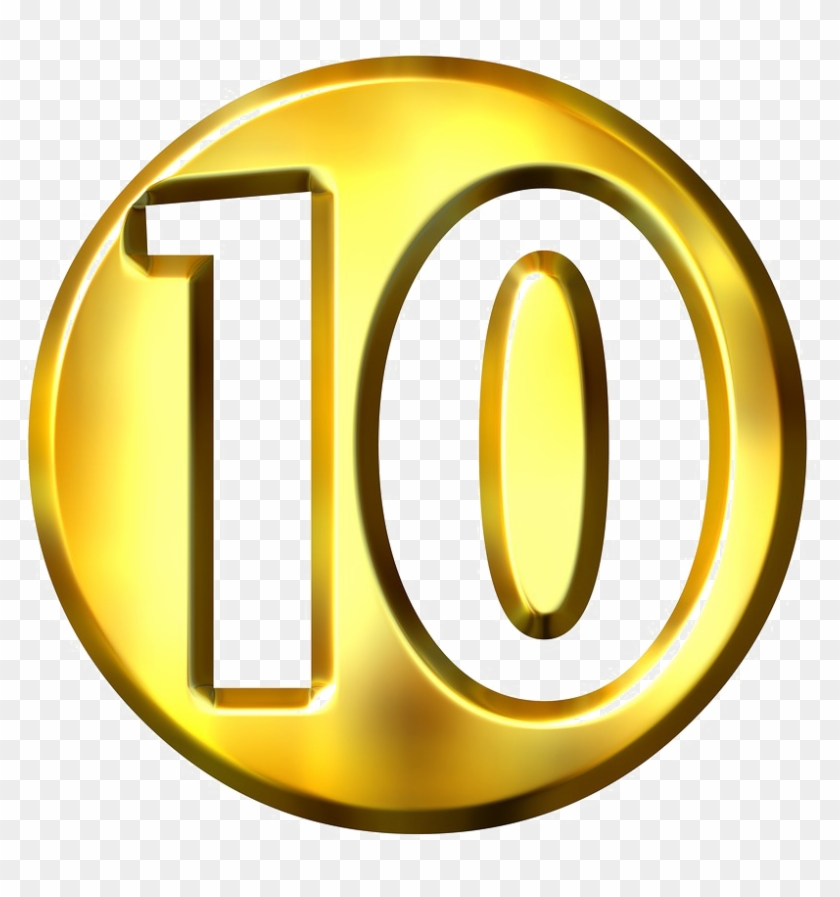 10 Number Png Free Download - Imagenes Del Numero 10, Transparent Png