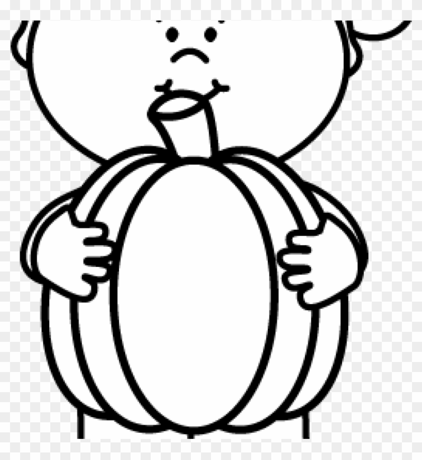 Png Black And White Library Cute Pumpkin Clipart Black - Cute Pumpkin ...