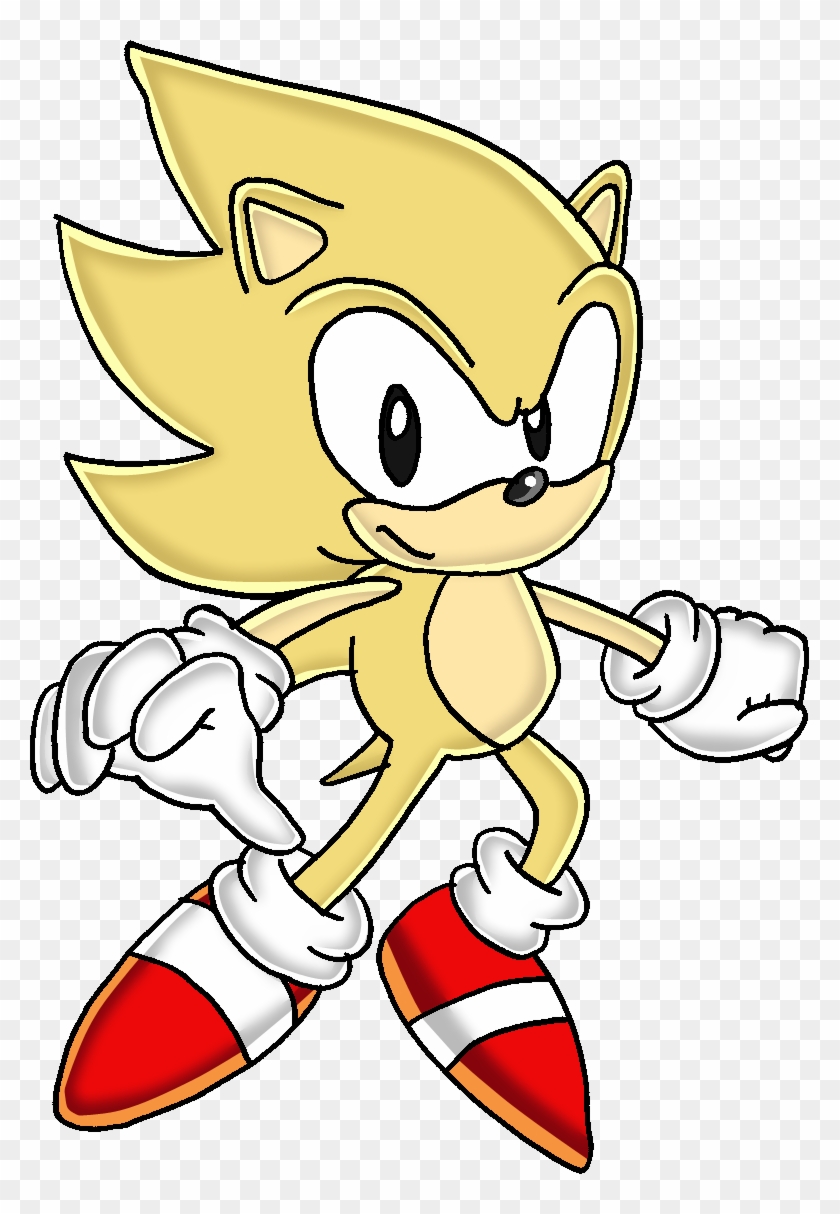 Sonic The Hedgehog Clipart Super Sonic - Super Sonic The Hedgehog Classic,  HD Png Download, png download, transparent png image