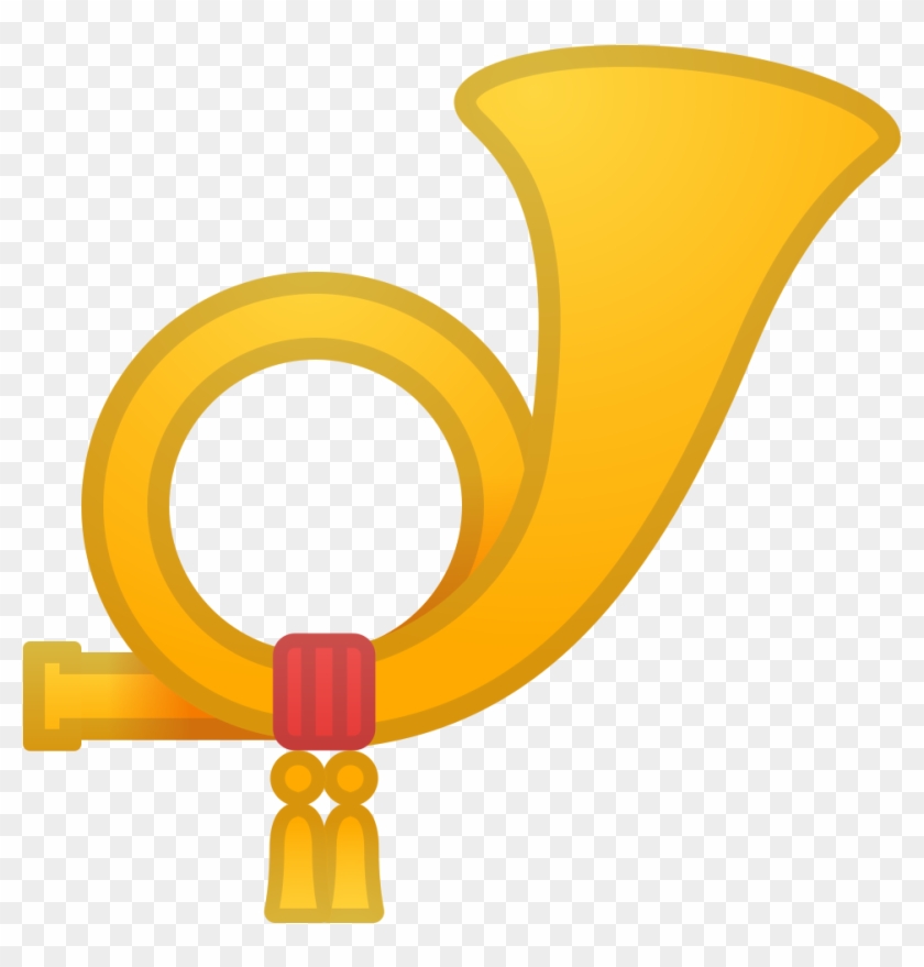 Postal Horn Icon - Postal Horn Emoji, HD Png Download - 1024x1024