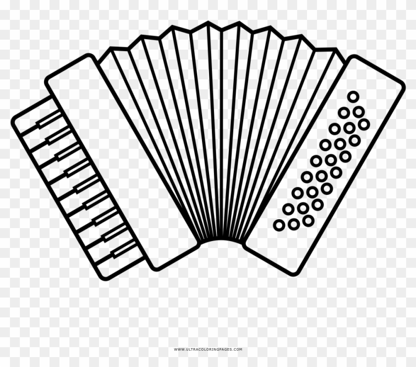 Accordion Coloring Page Dibujo De Un Acordeón, HD Png Accordion Coloring Page Dibujo De Un Acordeón, HD Png