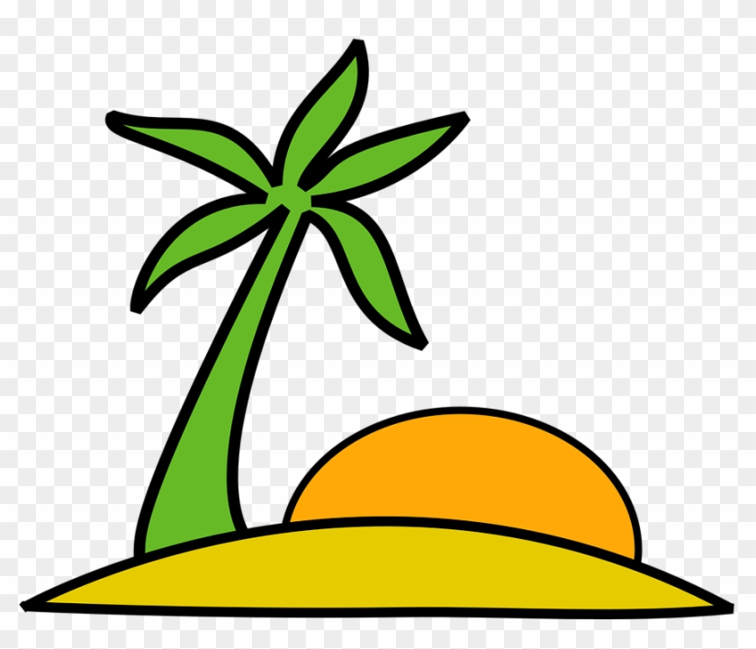 Vacation Beach Png Image - Desert Island Clip Art, Transparent Png