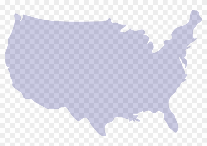 Usa Outline Background Blue Us Map Png Transparent Png 800x514